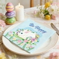 thumbnail image 2 of Easter Rabbit and Egg Party Tableware, 20Pcs Colorful Disposable Paper Napkins for Spring Celebrations, Spring Holiday Themed Dinnerware for Family Gatherings and Festive Decor, 2 of 6