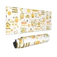 thumbnail image 2 of Disketp Gaming Mouse Pad Farm Bee Cute Honey Pattern Large Mouse Mat Long Extended Desk Pad Non-Slip Rubber Mice Pads Stitched Edges Thin Pad (11.8x31.5 Inch), 2 of 8