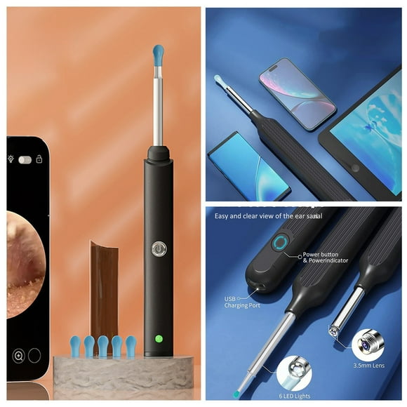 Bagmrteho Flex Ear Wax Removal 1080P Ear Wax Removal Camera Ralyuni Ear Wax Removal Tool Ralyuni Ear Wax Removal Tool With Camera Rechargeable Ear Wax Removal Tool With Camera