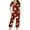 Orange, variant on Sakmal Plus Size Pajama Set for Women Pumpkin Halloween Short Sleeve Top and Capri Pants Loungewear ,Orange,L