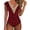 Wine, variant on XMMSWDLA Women's One Piece Vintage Lace Deep V Neck Cutout Swimsuit Womens One Piece Swimsuits