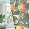 thumbnail image 4 of Yayeee Window Curtains Light Filtering 63"x52" Grommet Panel Pair Home Living Room Decor, Vibrant Oranges, 4 of 7