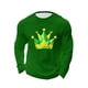 thumbnail image 3 of Mens Casual Camisetas, Carnaval Impreso Manga Larga Cuello Redondo Suelto Ajuste Superior, 3 of 5