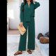 thumbnail image 4 of Conjuntos de Dos Piezas para Mujer, Conjunto de Verano 2025, Conjunto Informal para Playa, Vacaciones, Chándal de Verde XL, 4 of 7