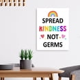 thumbnail image 3 of Mental Health Canvas Wall Art,Spread Kindness Not Germs Health Clinic Motivational Quote Painting Prints Poster Ready to Hang for School Nurse Office Decor Classroom Decor,12x15 Inch, 3 of 6
