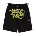 thumbnail image 2 of Pantalones cortos holgados y casuales de verano para hombre con estampado de letras de hip hop de moda urbana americana, 2 of 5
