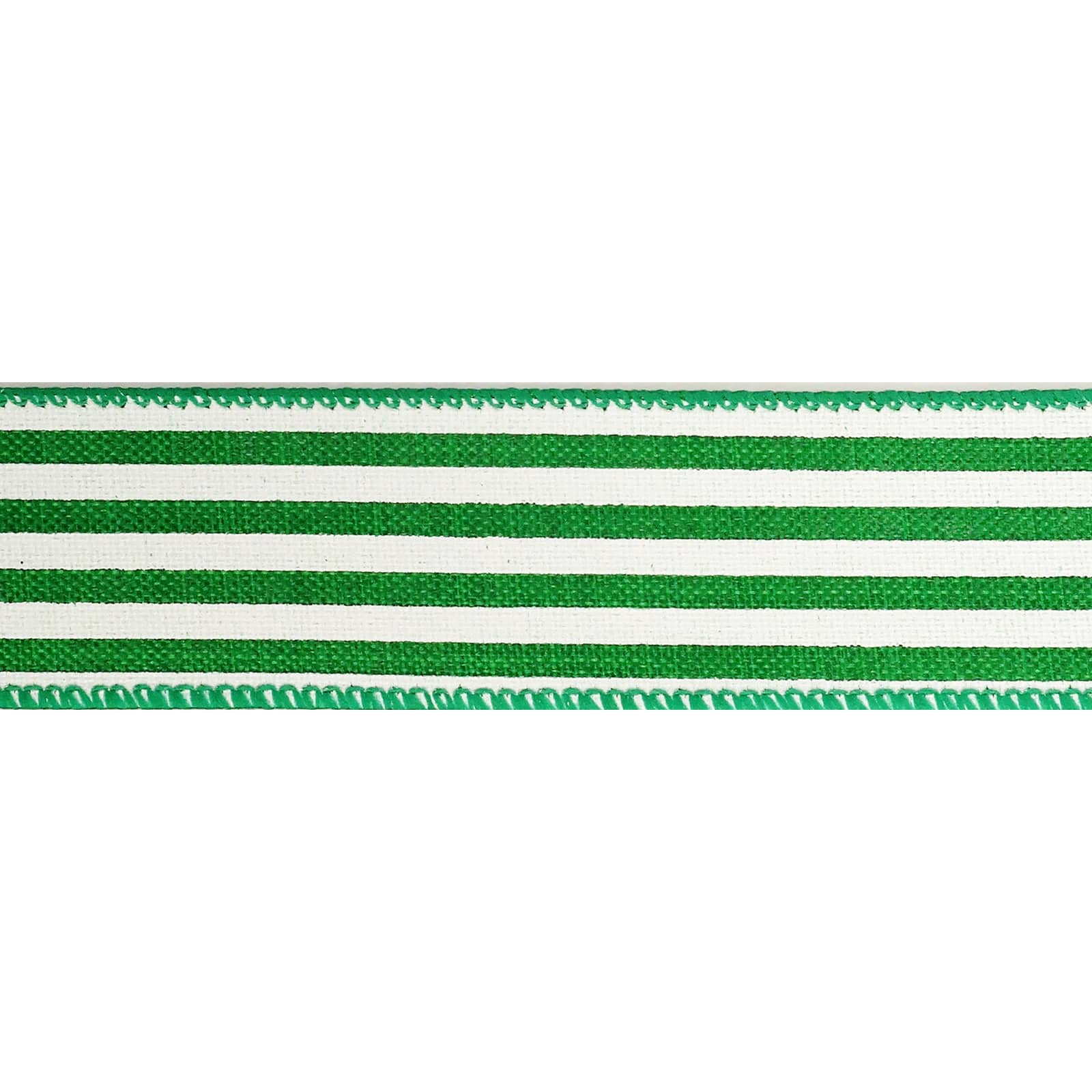 12 Pack: 1.5" x 10yd. Faux Linen Wired Thin Striped Ribbon by Celebrate It Specialty