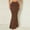 Brown, variant on Gifts Dianli Maxi Skirt Pleated Long Skirt Solid Color Fold Elastic Waist High Waisted Flowing Mid Calf Length Breathable Pull On Casual Beach Travel Everyday Maxi Skirt