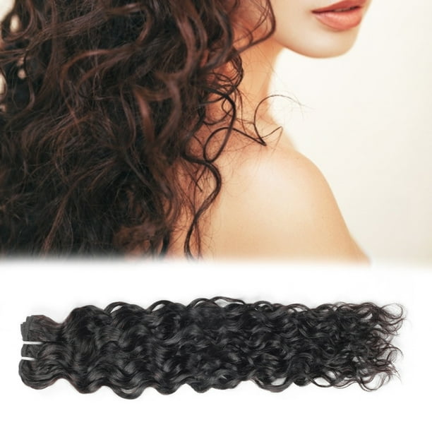Lace frontal and top bundles water wave