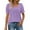 Purple, variant on Fanxing Womens Summer Tops Square Neck Dressy Casual Ruffle Trim Sleeve Cute T Shirts Trendy Clothes Black,L