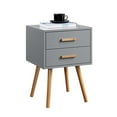 thumbnail image 3 of Convenience Concepts Oslo Two-Drawer End Table in Gray Wood Finish, 3 of 5