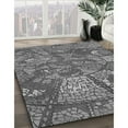 thumbnail image 2 of Ahgly Company Indoor Round Patterned Dark Gray Area Rugs, 8' Round, 2 of 6