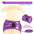 thumbnail image 2 of Set de arnés y correa para perros YIMEIS Reflective Purple XS, 2 of 6