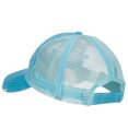 thumbnail image 3 of Scuba Hair Don't Care Embroidered Cotton Mesh Cap - Aqua OSFM, 3 of 5