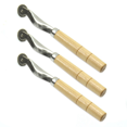 thumbnail image 1 of 3 Pcs Poignée en Bois Roue de Surneigle Aiguille en Cuir Outil de Perforation Roulette 2mm, 1 of 1