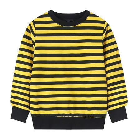 

KI-8jcuD Boys Tank Top Toddler Kids Girls Boys Long Sleeve Basic T Shirt Casual Stripe Prints Sweatershirt Tees Shirt Tops Boy 6 Basketball Sleeve Big Boys Summer Tops Boy Large Shirt Multi Color Sh