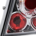 thumbnail image 7 of Spec-D Tuning Chrome Housing Clear Lens Tail Lights Compatible with 1999-2005 VW Jetta/Bora MK4 4-door Sedan, Left + Right Pair Assembly, 7 of 7