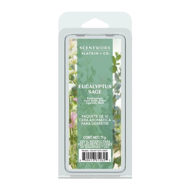 Cubos de Cera Scentworx HS Homeworx Eucalyptus Sage 10 cubos