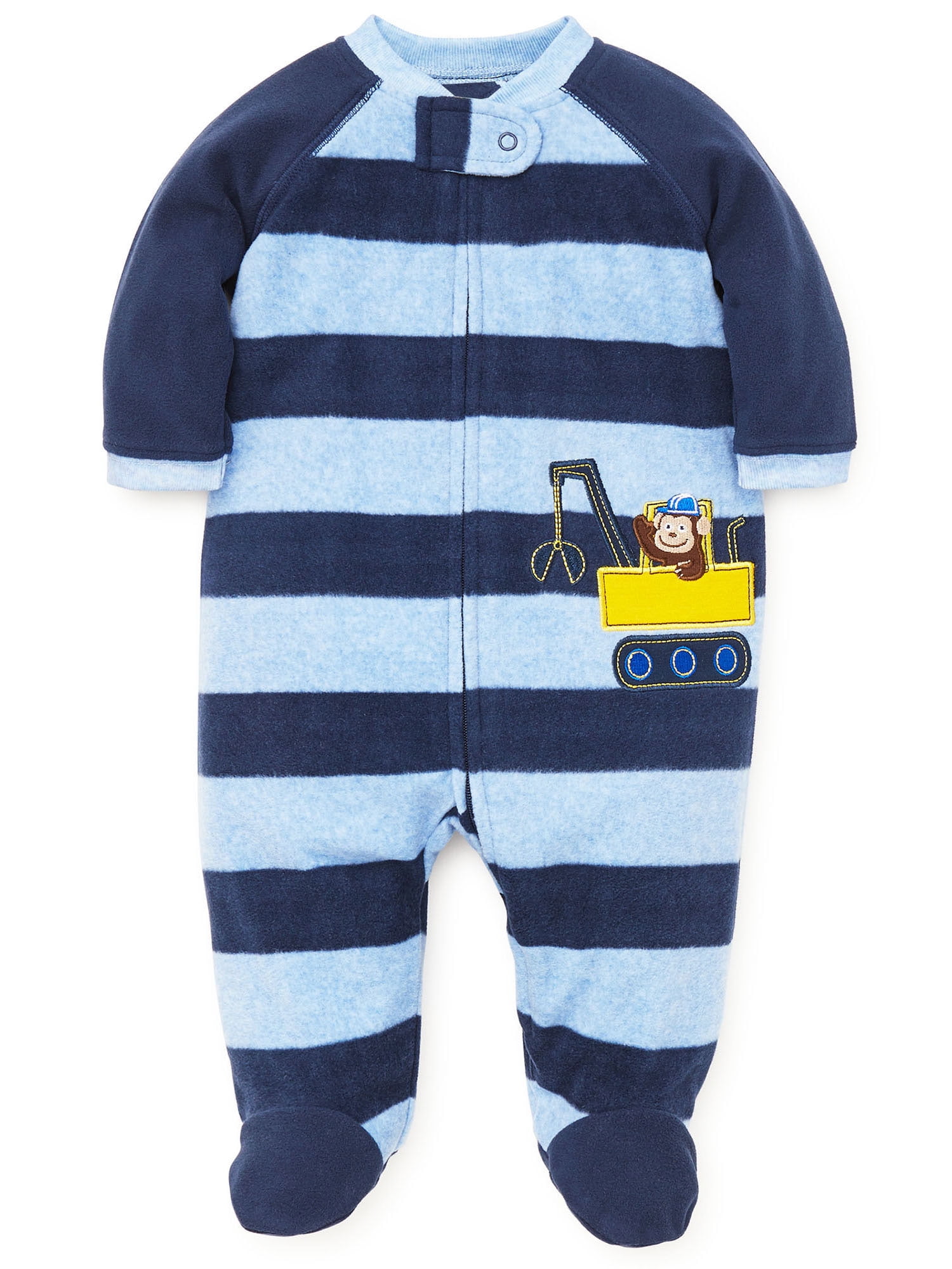 fleece footed pajamas newborn