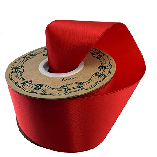 Red Christmas Tree Ribbon Roll 2" x 50 Yards, Valentine's Day