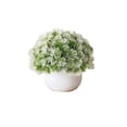thumbnail image 1 of Mini planta de césped artificial decorativa con maceta blanca, plantas falsas for decoración del hogar, plantas artificiales en maceta, 1 of 3