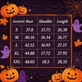 thumbnail image 3 of Women's Fall Football Shirts Pumpkin Maple Leaves Patchwork Print T-Shirt Pumpkin Season V Neck Graphic Tee Saffron L, 3 of 3