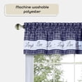 thumbnail image 3 of Cortina Cornisa ACHIM 147x36 cm Azul Marino Live Love Laugh, 3 of 6
