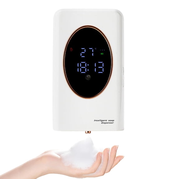 Automatic Soap Dispenser – 17oz/480mL Touchless Foaming Soap Dispenser, USB Rechargeable Wall-Mounted, 3-Gears Adjustable Waterproof Pump for Bathroom & Kitchen