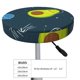 thumbnail image 4 of Disketp Avocado in Space Funda Redonda para Taburete, Funda de Cojín para Silla de Bar Suave y Elástica-12 inch, 4 of 7