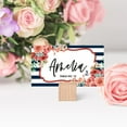 thumbnail image 3 of Koyal Wholesale Nautical Floral Theme Place Cards for Wedding Party Tables, Seating Place Cards for Holders, 60 Pack, 3 of 5