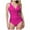 Z2-Hot Pink, variant on vigerkar Women's Tummy Control One Piece Swimsuits Long Torso Halter Bathing Suit 1 Piece Swimwear Red, L
