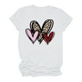 thumbnail image 3 of LSLJS T-Shirt Décontracté à Manches Courtes et Col Rond pour Femmes avec Imprimé Cœur, 3 of 3