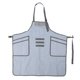 thumbnail image 2 of Delantal ajustable con múltiples bolsillos para cocina, barbacoa, cocina, restaurante, cafetería, uniforme de trabajo, delantal para barbacoa, 2 of 5