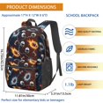 thumbnail image 3 of Football Helmet Black Pattern 17" School Backpacks for Teens,Waterproof Oxford Fabric,S-Shape Padded Straps for School,Travel,Hiking,Camping, 3 of 6