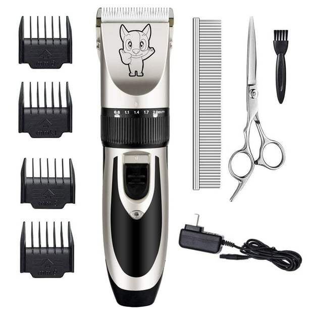 Kit de aseo canino Clippers Highdas, de bajo ruido, recargable