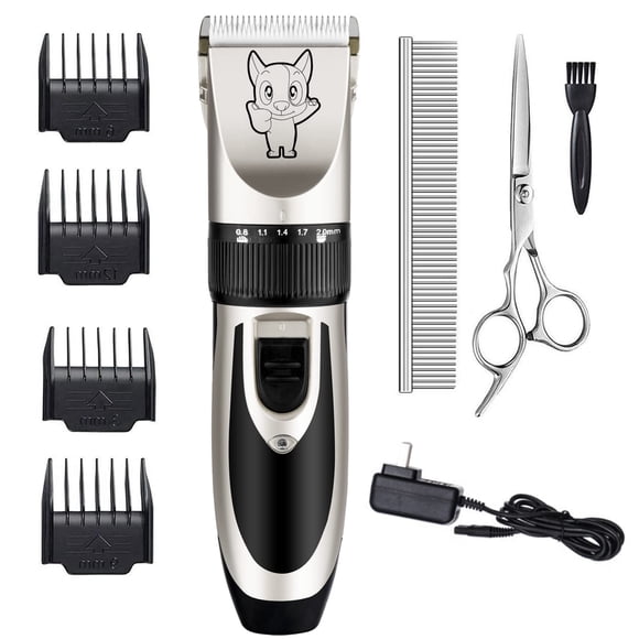 Kit de aseo canino Clippers Highdas, de bajo ruido, recargable