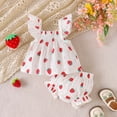 thumbnail image 2 of Toddler Baby Girl Summer Clothes Bow Floral Letter Print Short Sleeve Shirt Shorts Set Summer Outfit Girls Summer Set 0-18 Months,12-18 Months, 2 of 6