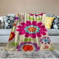 thumbnail image 2 of Nawypu Groovy 70s Blanket Retro Groovy Throw Blanket Mushroom Rainbow Blanket 80s 90s Boho Vintage Psychedelic Floral Hippie Blanket Bohemian Exotic Abstract Aesthetic Style Fuzzy Blanket, 2 of 6