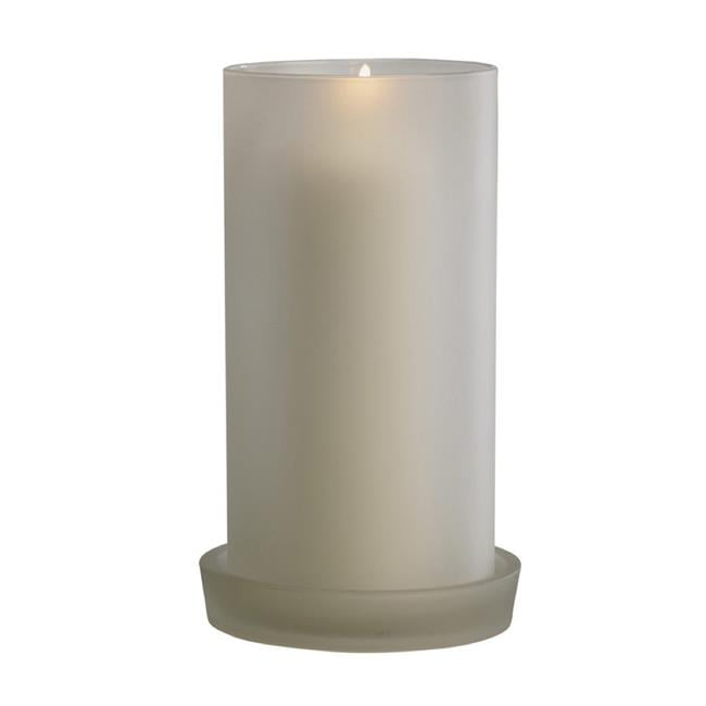 Biedermann & Sons Glass Hurricane Candle Holder, Frosted