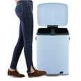 thumbnail image 4 of happimess Marco Rectangular 10.6-Gallon Double Bucket Trash Can with Soft-Close Lid, Tide Pool Blue, HPM1005H, 4 of 6