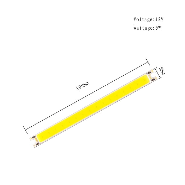 Módulo de Chip LED COB de 2W, 3W, 5W, 6W, 8W, 12V, brillo Ultra alto, luz ambiental multicolor, diseño DIY