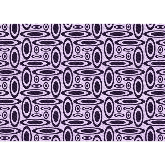 Ahgly Company Indoor Rectangle Patterned Blossom Pink Area Rugs, 5' x 8'