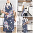 thumbnail image 6 of Cute Unicorn in Space Kitchen Apron with 2 Pockets Adjustable waterproof Cooking Aprons for Women Men Chef, 6 of 7