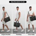 thumbnail image 6 of Travel Duffle Bag Mexico-America-Flag Weekender Overnight Gym Tote Shoulder Bag Workout Duffel Bag For Women Men, 6 of 6