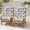 Breeze Leaves Beige, variant on Outdoor Seat/Back Chair Cushion Patio Tufted High Back Cushion, Seasonal Replacement Rocking Chair Cushion with Ties, 22" W x 20D, Set of 2, Azure Botanical Symphony 