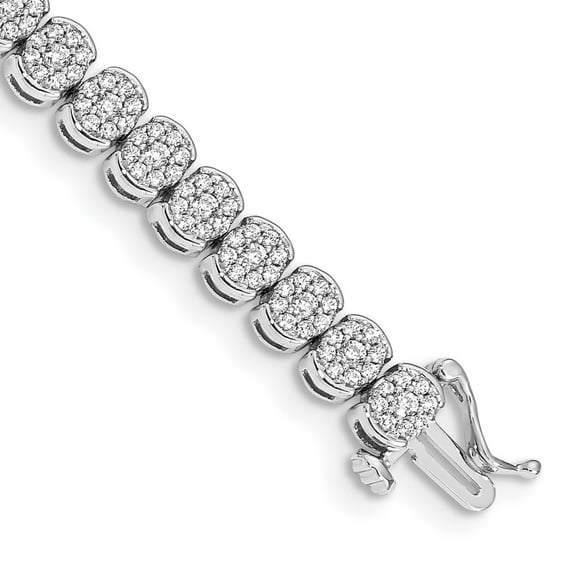14k White Gold Diamond Bracelet BM4662