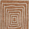 thumbnail image 4 of HomeRoots 678098 8 ft. Rust & Ivory Geometric Transitional Washable Round Area Rug with UV Protection, 4 of 9