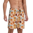 thumbnail image 2 of Fotbe Hot Fresh Pizza Pantalones Cortos de Pijama para Hombre, Ropa de Dormir, Pantalones de Pijama Cortos para Hombre-4X-Large, 2 of 6
