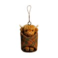 thumbnail image 3 of AOMXGD Plaid Blanket Themed Acrylic Christmas Hanging Ornament, Festive Tree & Wall Pendant For Seasonal Display & Gifting, 3 of 7