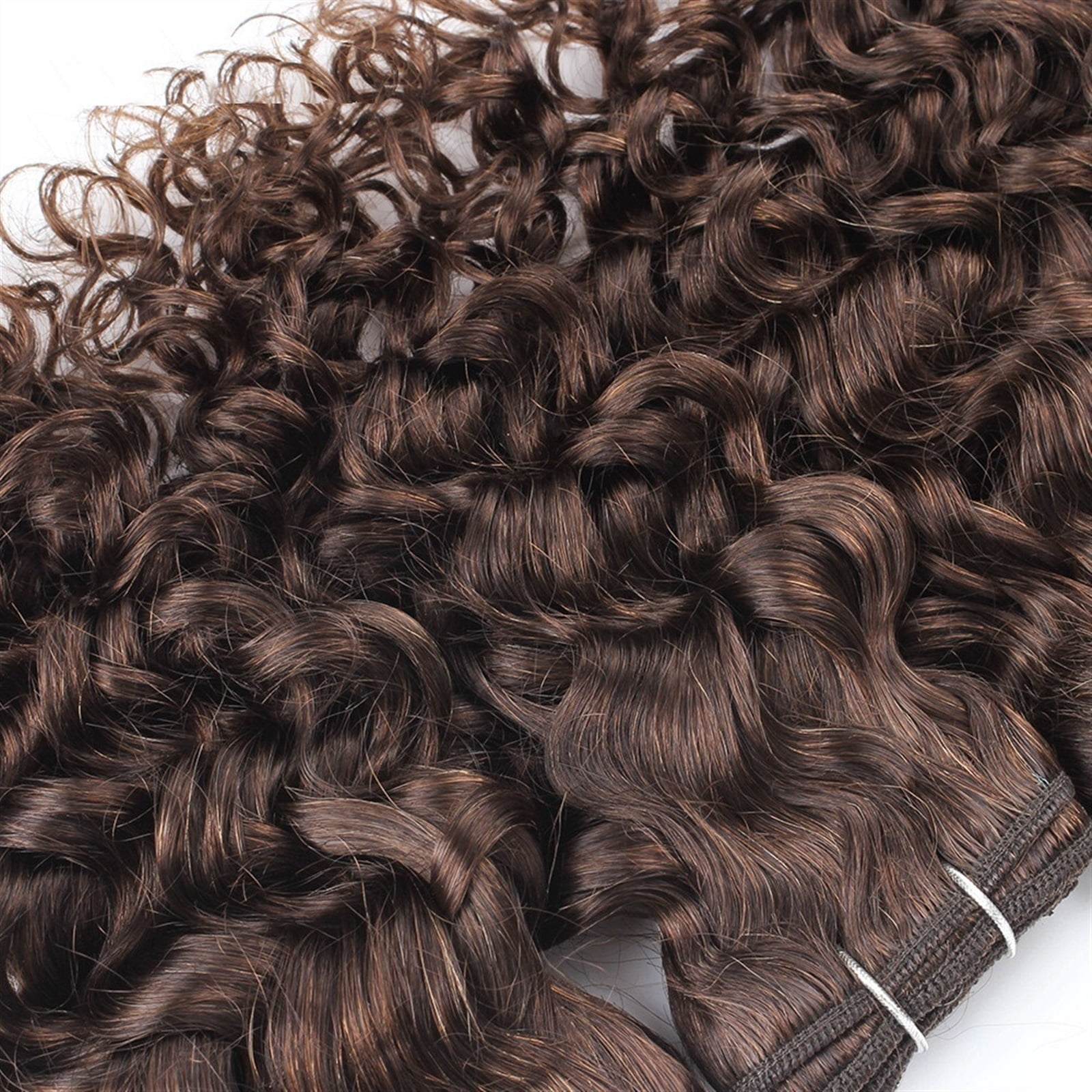 Water Wave Human Hair Bundles 50g/pc Brown and Black Short Bob Style Remy Human Hair Weave Extensions